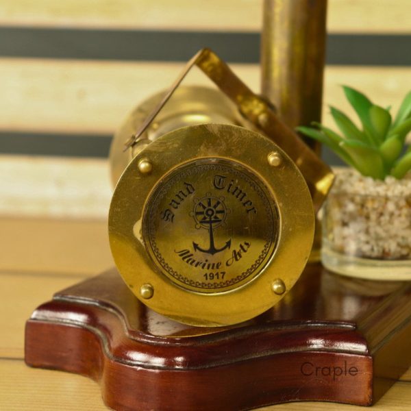 Stunning Hanging Brass Hourglass, Vintage Style, Rare Find, Nautical Sand clock - Image 3
