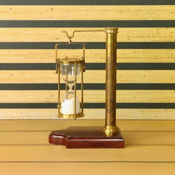 Hanging Brass Hourglass