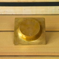 Handmade Square Brass Ashtray | Vintage Style, Embossed Floral Detail | Unique Desk Decor & Smoker's Gift - Image 3