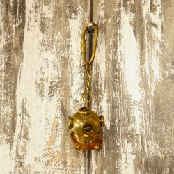 Handmade Diver Helmet Keychain | Miniature Nautical Replica | Unique Pocket Gift & Accessory - Image 4