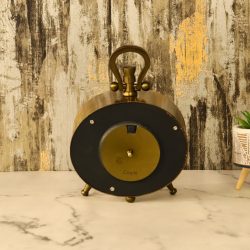 Oval Antique Aluminium Clock | Fern Cottage Style, Tabletop & Wall Mount | Vintage Decor Gift - Image 4