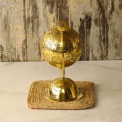 Handmade Brass Decorative Globe | Engraved World Map, Detachable Sphere | Desk Decor & Unique Gift Accent - Image 2