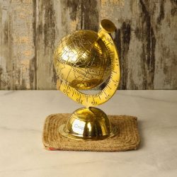Handmade Brass Decorative Globe | Engraved World Map, Detachable Sphere | Desk Decor & Unique Gift Accent - Image 4