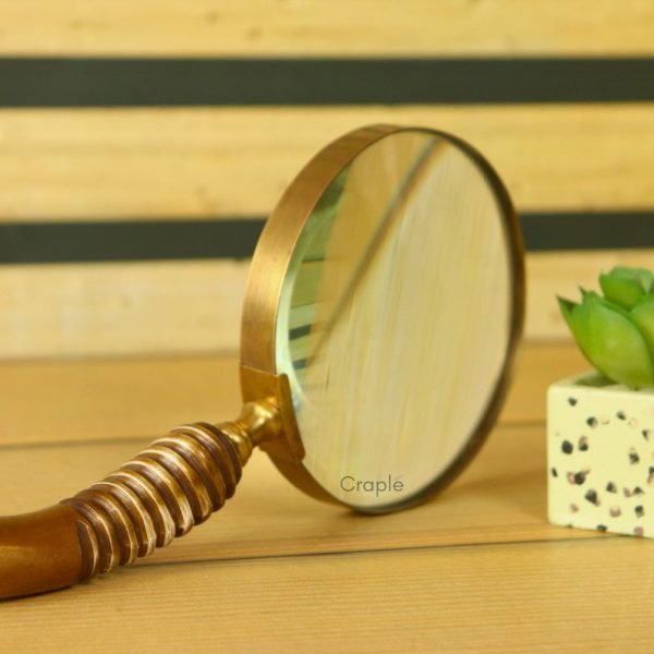 Stylish Reading Horn Shape Handheld Magnifying Glass