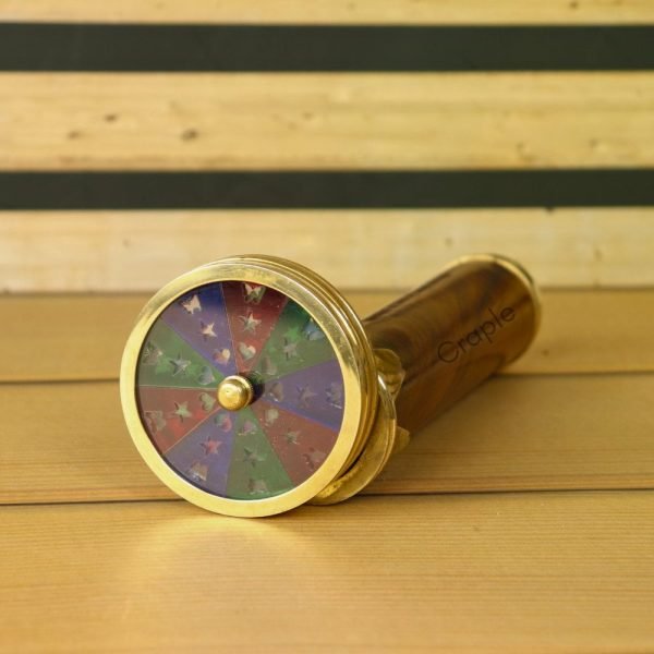 Colorful 3D Kaleidoscope with Wooden Finish – The Ultimate Nautical Gift for Children - Image 1