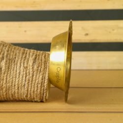 Handmade Vintage Style Brass Ashtray | Embossed Floral Detail, Shiny Finish | Decorative Desk Accent & Smoker's Gift - Image 3