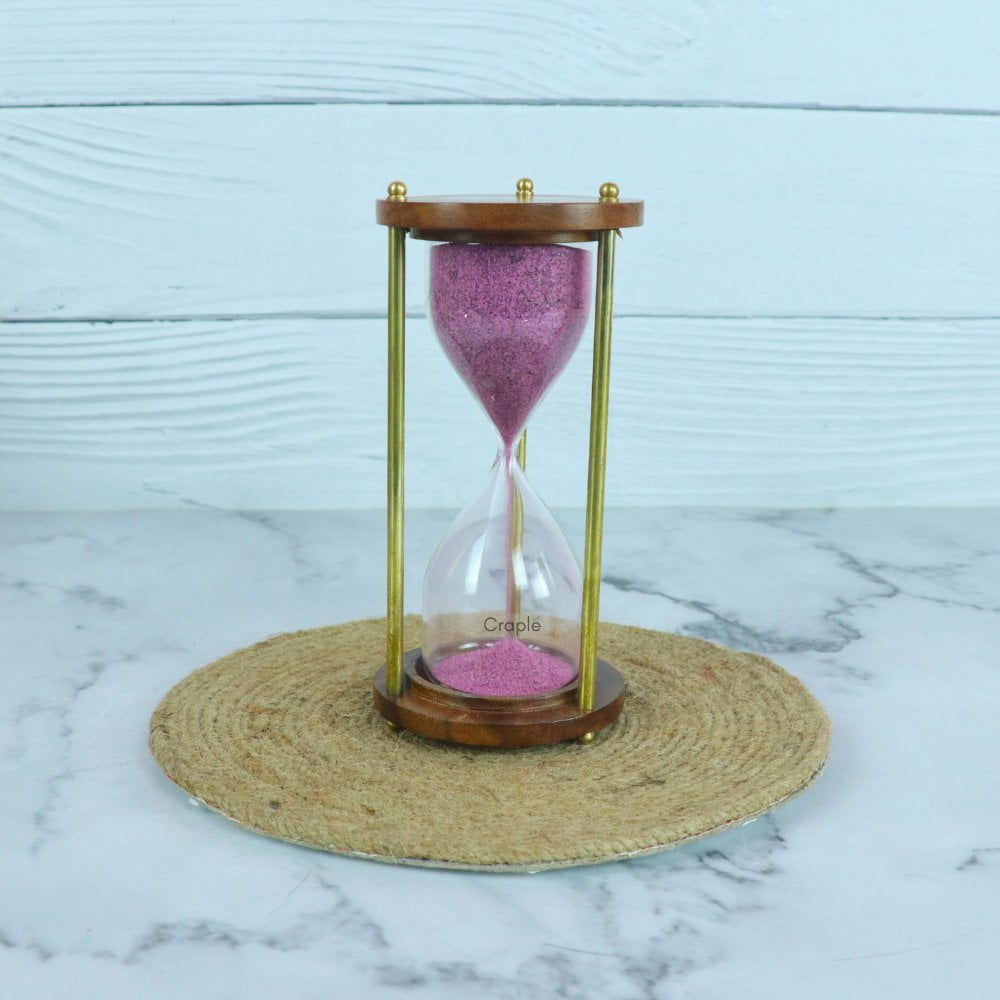 Brass Wood Hourglass
