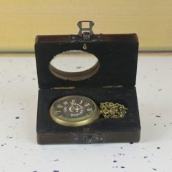 Marine Anchor 1912 Pocket Watch | Antique Brass, Handcrafted, Miyota Movement, Roman Numerals & Chain | Nautical Timepiece Gift - Image 4