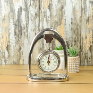 Silver Franklin & Murphy Aluminum Table Clock
