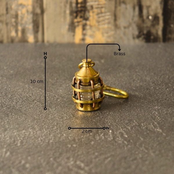 Miniature Lantern Keychain | Nautical Lamp Replica | Pocket Gift & Accessory - Image 5