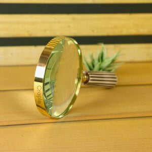 Vintage Style Brass Magnifying Glass