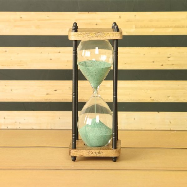 Brass & Wood Handcrafted Sand Timer