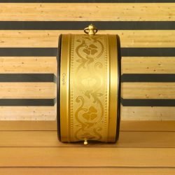 Double-Sided Brass Coated Steel Station Clock | Ornate Wall Bracket | Vintage Inspired Home & Office Decor - Image 5