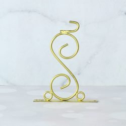 Golden Brass Coated Double-Sided Steel Station Clock | Ornate Wall Bracket, Victoria London Style | Vintage Home Decor Gift - Image 5