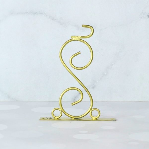 Golden Brass Coated Double-Sided Steel Station Clock | Ornate Wall Bracket, Victoria London Style | Vintage Home Decor Gift - Image 5