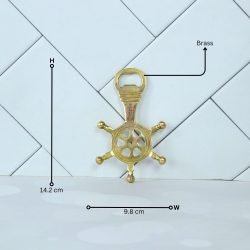 Nautical Ship Wheel Bottle Opener | Sturdy Design, Unique Bar Tool | Coastal Decor Accent & Sailor Gift - Image 5