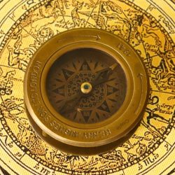 Antique Brass Sliding Magnifier Desk Compass | Henry Hughes 1941 Style | Handcrafted Reading & Navigational Aid - Image 5