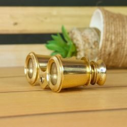 Shiny Brass Decorative Binoculars | Functional Adjustable Wheel | Desk Decor & Unique Gift - Image 3