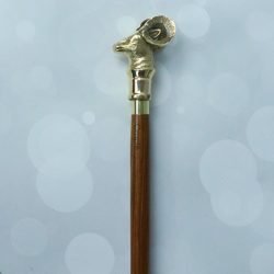 Rosewood Handcrafted Goat Cane Teak Polished Walking Stick - Image 2