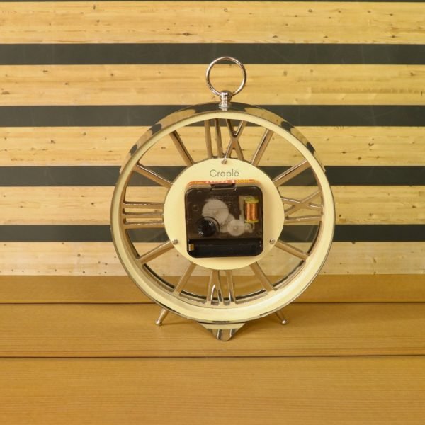 Skeleton Frame Silver Aluminium Clock | Desk & Wall Mountable | J. William Sons Oxford Style Decor Gift - Image 4