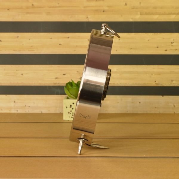 Skeleton Frame Silver Aluminium Clock | Desk & Wall Mountable | J. William Sons Oxford Style Decor Gift - Image 3