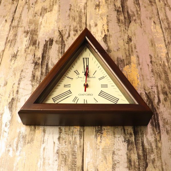 Jones & Hendricks Wooden Desk & Wall Clock - Image 3