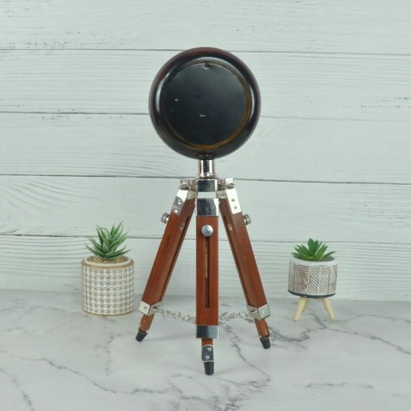 Handmade Wooden Vintage Table Clock | Antique Finish, Adjustable Stand | Desk Decor & Unique Gift - Image 4