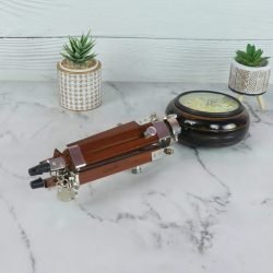 Handmade Wooden Vintage Table Clock | Antique Finish, Adjustable Stand | Desk Decor & Unique Gift - Image 5