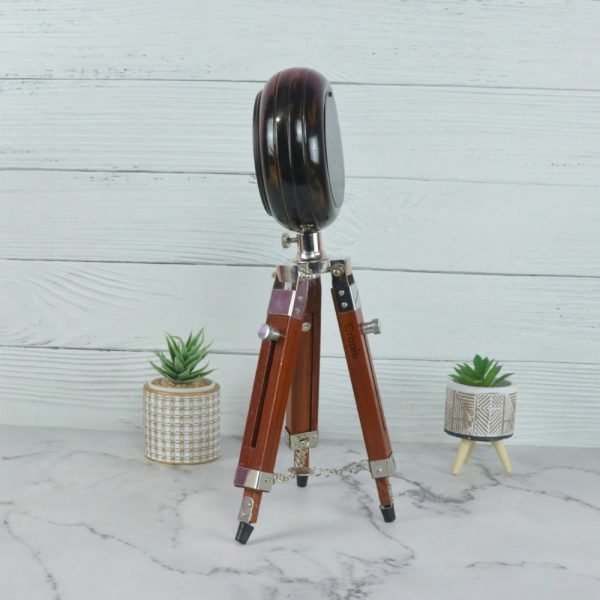 Handmade Wooden Vintage Table Clock | Antique Finish, Adjustable Stand | Desk Decor & Unique Gift - Image 3