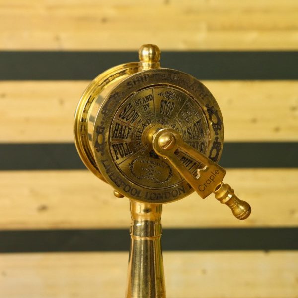 Nautical Ship Telegraph | Moving Handle with Authentic Sound | Desk Decor & Unique Maritime Gift - Image 2