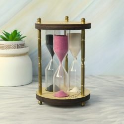 Very Unique 3 Different Color Sand With Different Sand Flow Time Wooden Handmade Sand Timer - Image 5