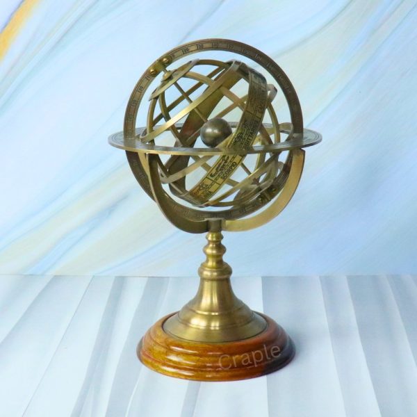 Astrolabe Brass Armillary Sphere World Globe - Image 7
