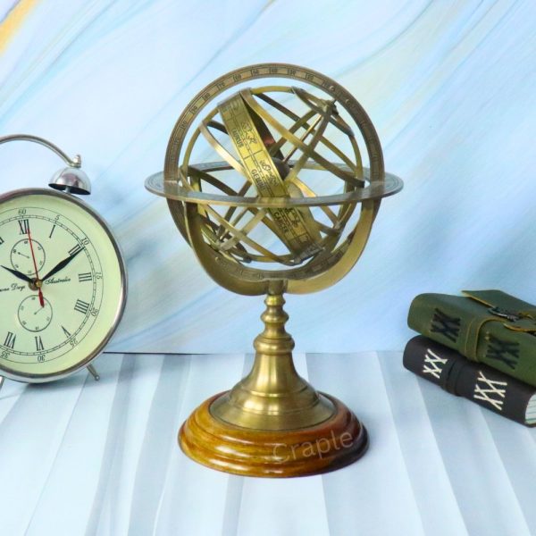 Astrolabe Brass Armillary Sphere World Globe - Image 6