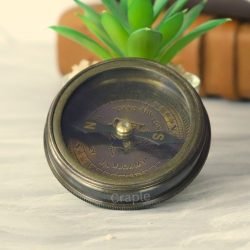 Australian 1930 Penny Brass Compass | Antique Black, Handcrafted Pocket Gift - Image 6
