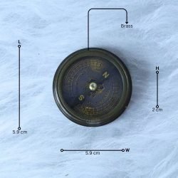Australian 1930 Penny Brass Compass | Antique Black, Handcrafted Pocket Gift - Image 10