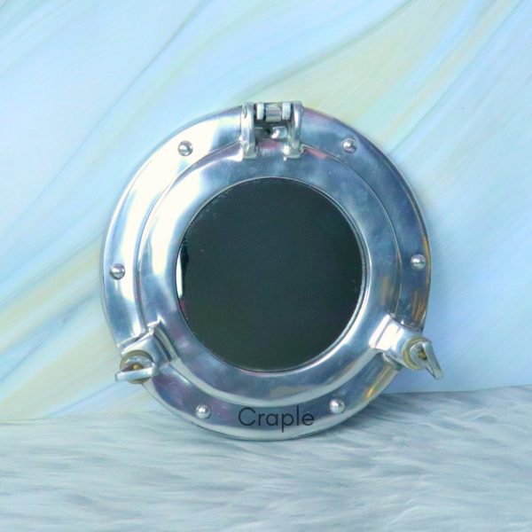 Brass Porthole Window Wall Mirror 9", Best for Living Room Decor & Gifting - Image 2
