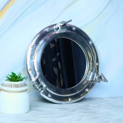 Brass Porthole Window Wall Mirror 11", Best for Living Room Decor & Gifting - Image 3
