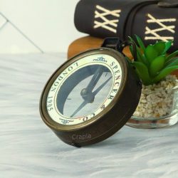 Antique Brass Map Reader Spencer Compass | Magnifying Lens, Needle Stop | Vintage Cartography Tool & Collector's Gift - Image 3