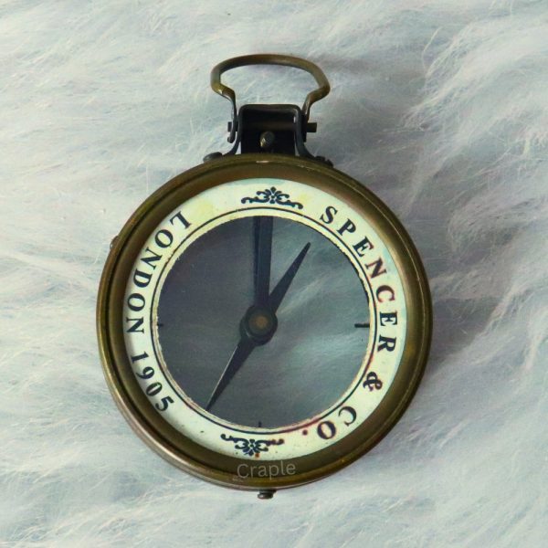 Antique Brass Map Reader Spencer Compass | Magnifying Lens, Needle Stop | Vintage Cartography Tool & Collector's Gift - Image 4
