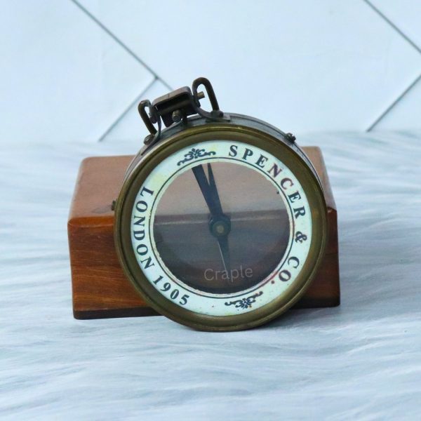 Antique Brass Map Reader Spencer Compass | Magnifying Lens, Needle Stop | Vintage Cartography Tool & Collector's Gift - Image 8