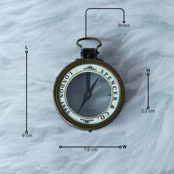 Antique Brass Map Reader Spencer Compass | Magnifying Lens, Needle Stop | Vintage Cartography Tool & Collector's Gift - Image 10