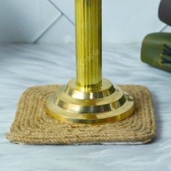 Stately Tall Brass Ashoka Pillar | National Emblem Replica, Fluted Column | Office Decor & Patriotic Gift - Image 5