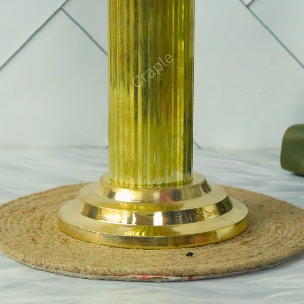 Grand Tall Brass Ashoka Pillar Sculpture | Majestic National Emblem Replica, Fluted Column | Prestigious Office Decor & Patriotic Gift - Image 6